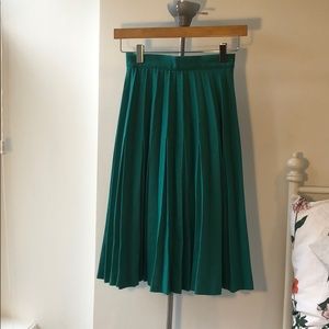 Vintage a line pleated skirt